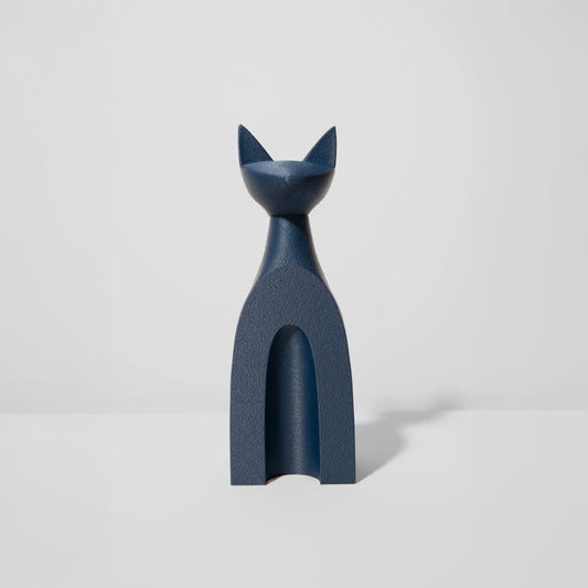 purrever keepsake (cat urn) - deep blue